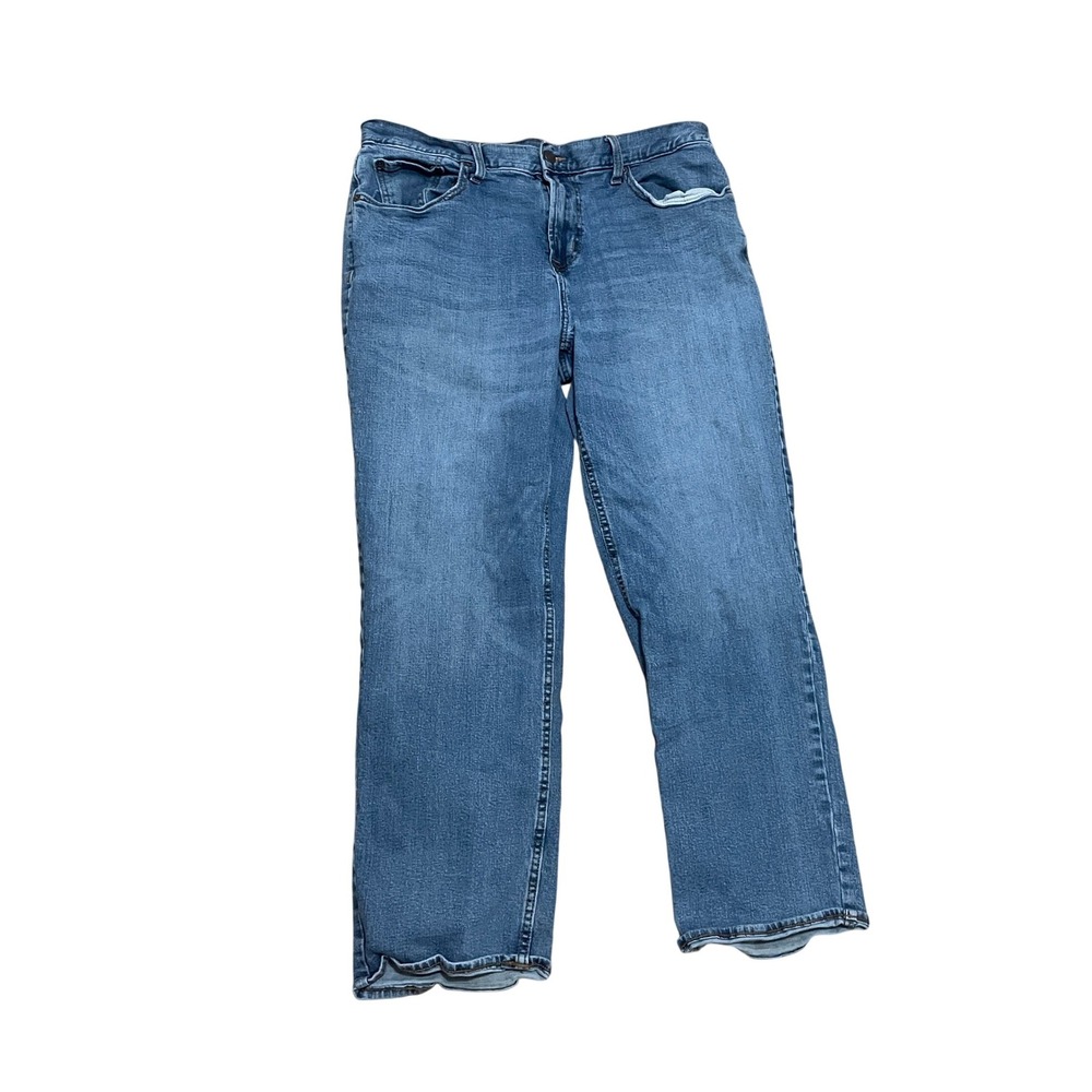 Old Navy Loose Flex Mens Jeans 36x30 Medium Wash Blue Straight Leg Stretch Denim